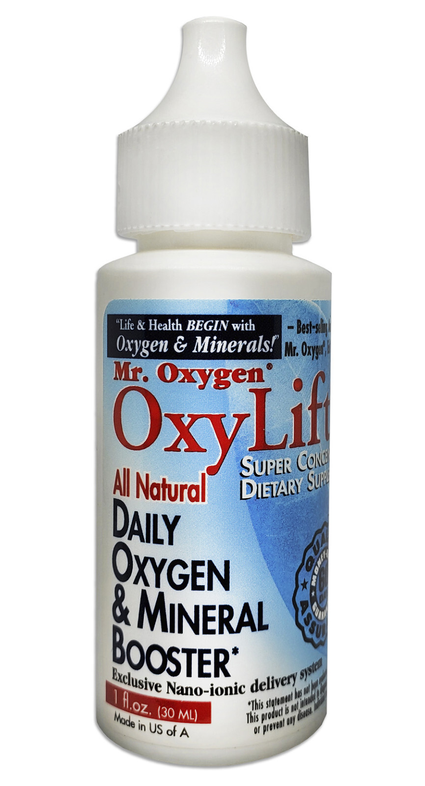 Mr. Oxygen’s OxyLift All Natural Oxygen & Mineral Booster 1 fl. oz.