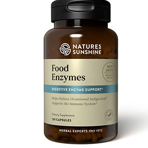 Nature’s Sunshine Food Enzymes, 120 Capsules | Digestive Enzymes with Betaine