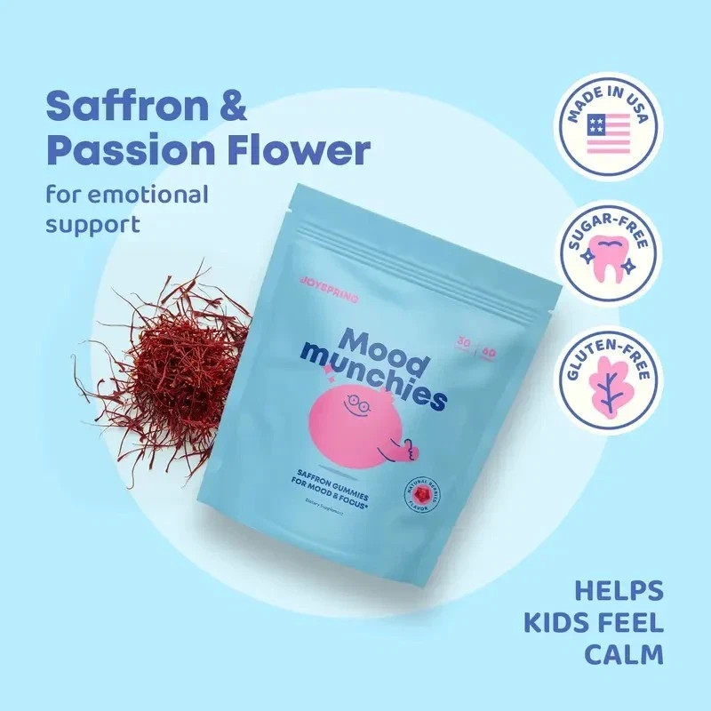 Mood Munchies Saffron Gummies by JoySpring, Supports Healthy Mood & Focus