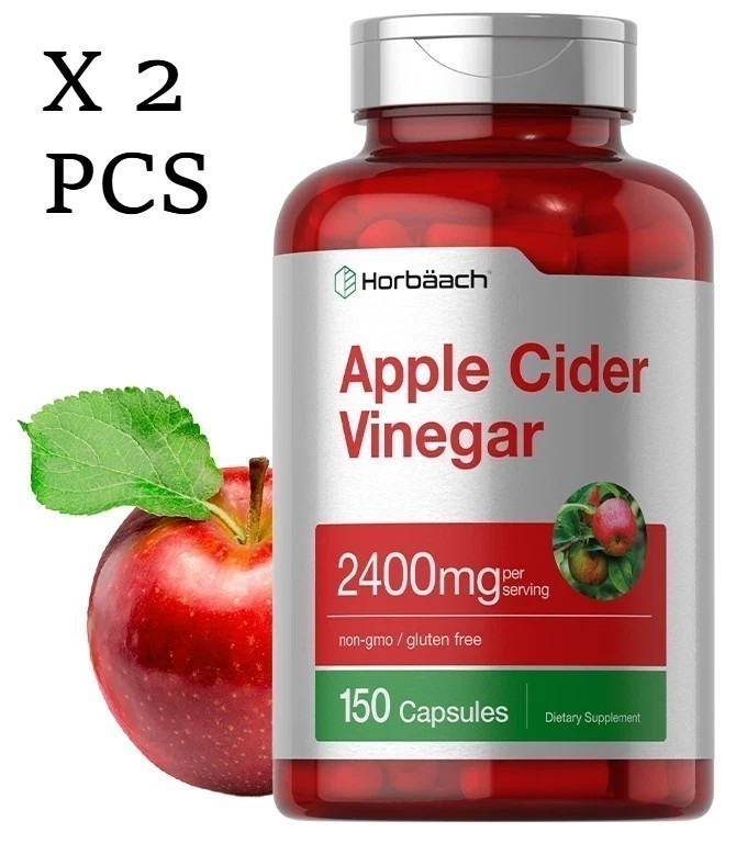 LUXRY Apple Cider Vinegar Capsules | 2400mg | 150 Count | Non-GMO | by Horbaach