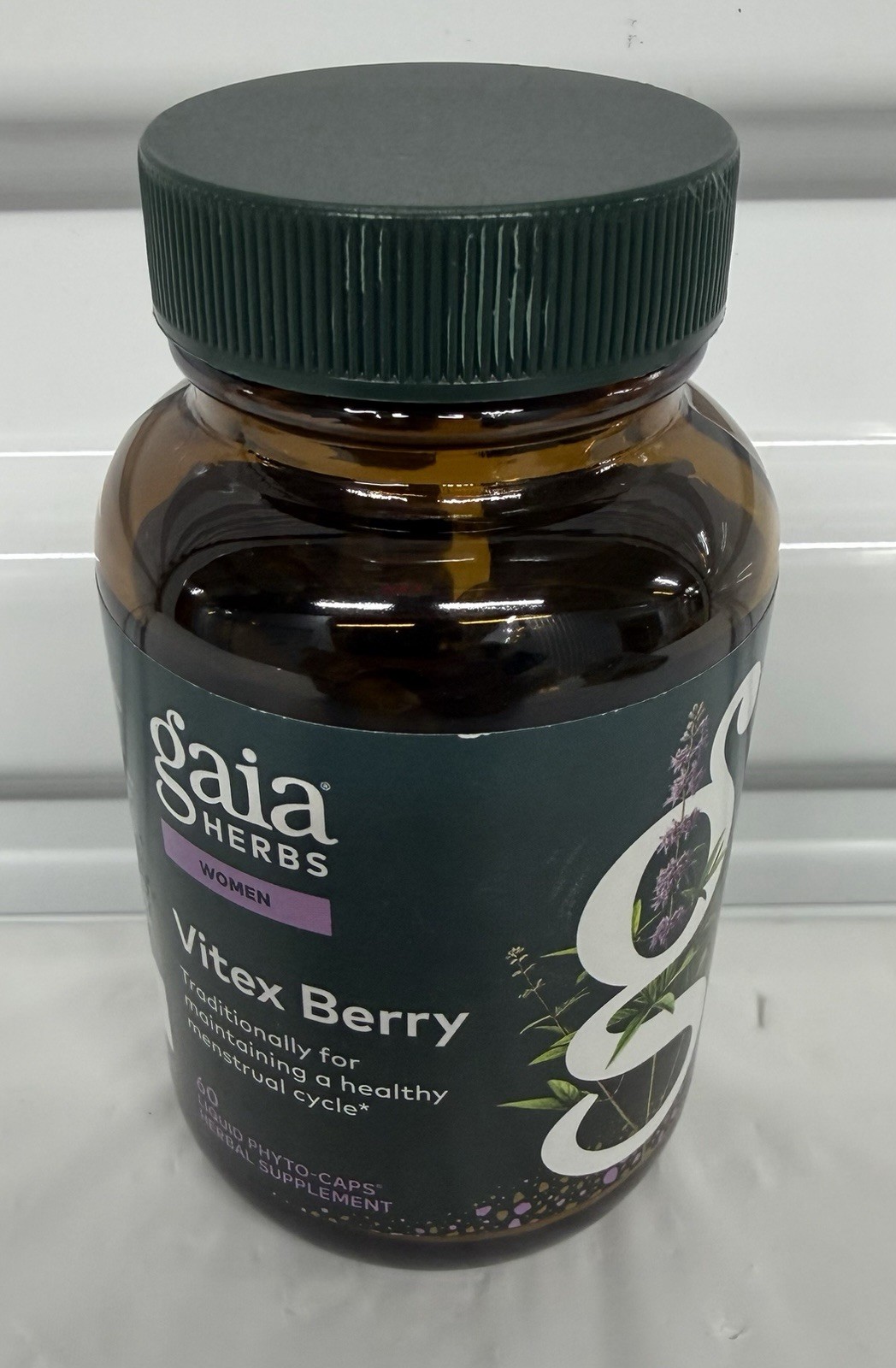 Gaia Herbs Vitex Berry 60 Vegan Liquid Phyto-Caps Exp 12/2028 New Sealed