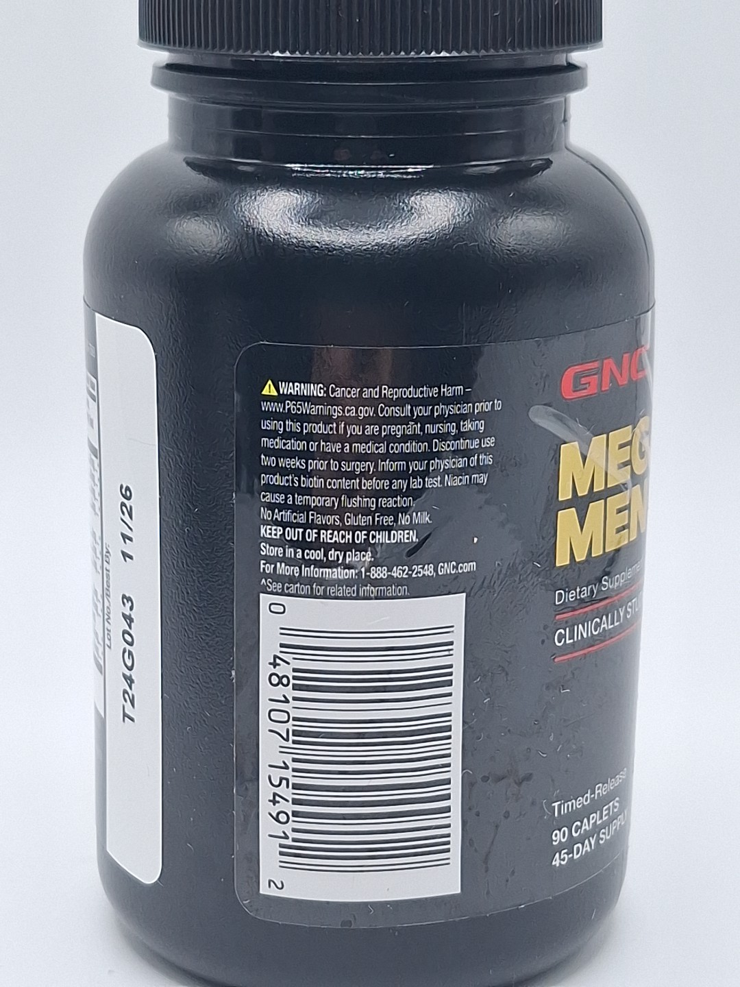 GNC Mega Men, 90 caplets. Exp: 11/2026