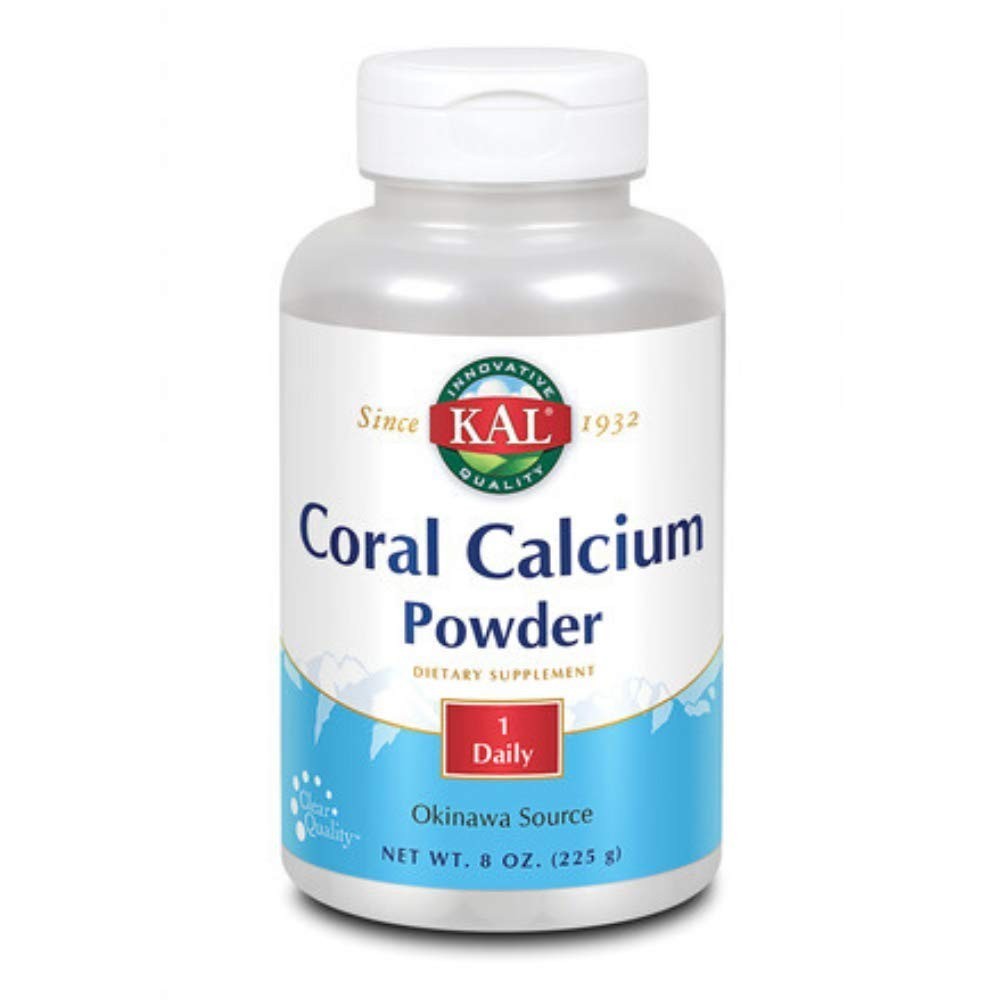 Coral Calcium Powder 1000mg, Unflavored, 8oz – Dietary Supplement for Bone Healt