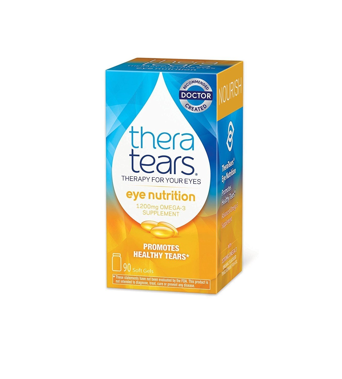 Thera Tears Eye Nutrition Therapy Omega-3 Supplement Softgels 1200mg 90 Count