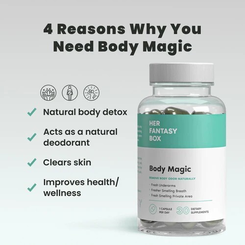 Her Fantasy Box | Body Magic Chlorophyll Capsules – 30 Vegan Capsules