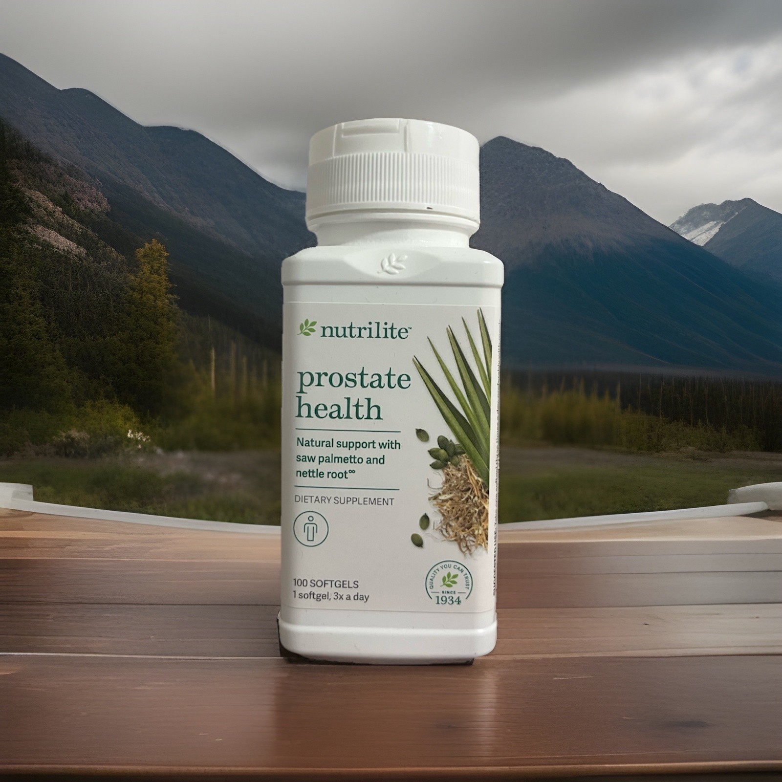 Amway Nutrilite Prostate Health With Saw Palmetto and Nettle Root 100 Softgels