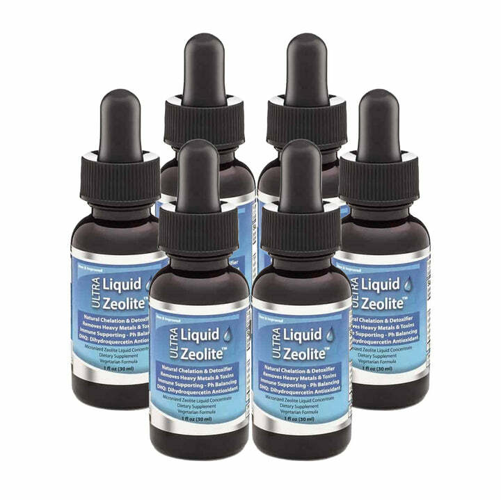 BUY 4 GET 2 FREE Liquid Zeolite Enhanced DHQ 1 oz safety-sealed Liquified Detox