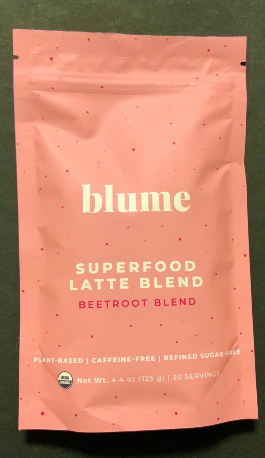 Blume Superfood Latte Blend Beetroot Blend 4.4 Oz 30 Servings (Exp. 03/26)