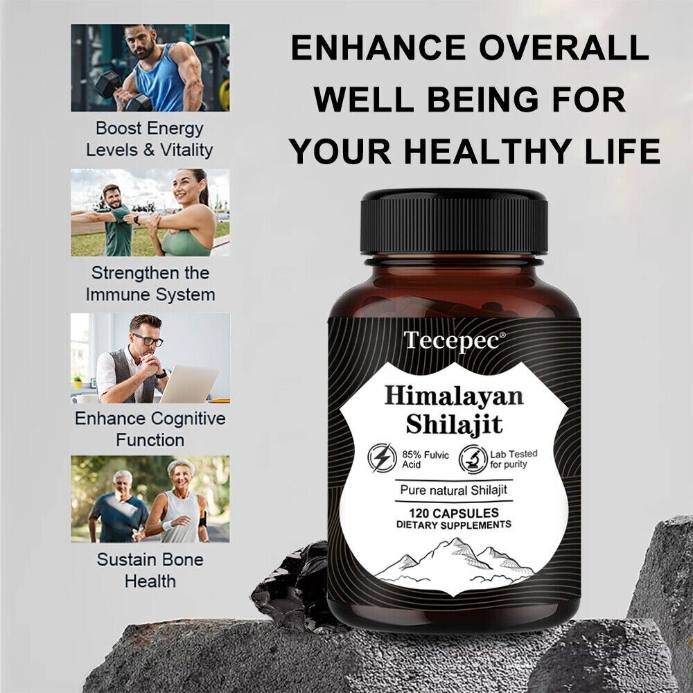 Natural 85% Fulvic Acid 120 Capsules Dietary Supplement | Non-GMO & Gluten-Free