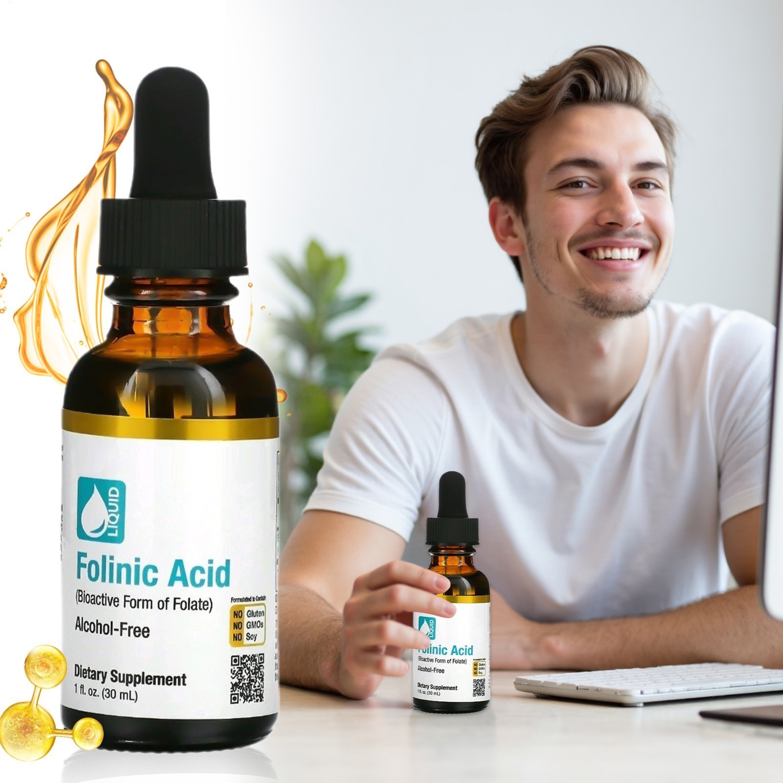 “Advanced Folinic Acid Alcohol Free Delay California Gold Nutrition Speech 30ml”