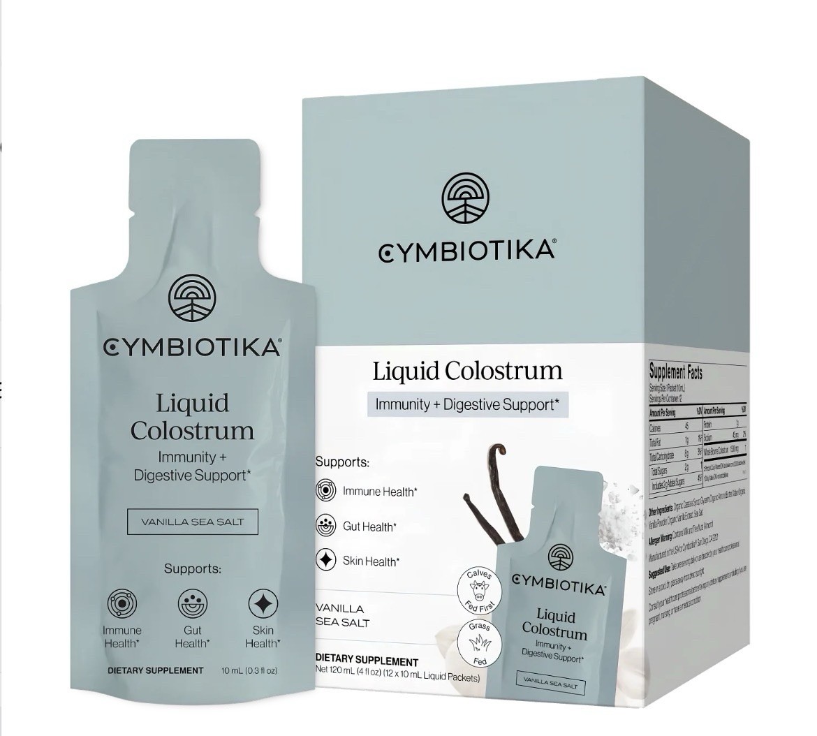 Cymbiotika Liquid Colostrum VANILLA SEA SALT 12-Pack exp 03/2028 New Sealed
