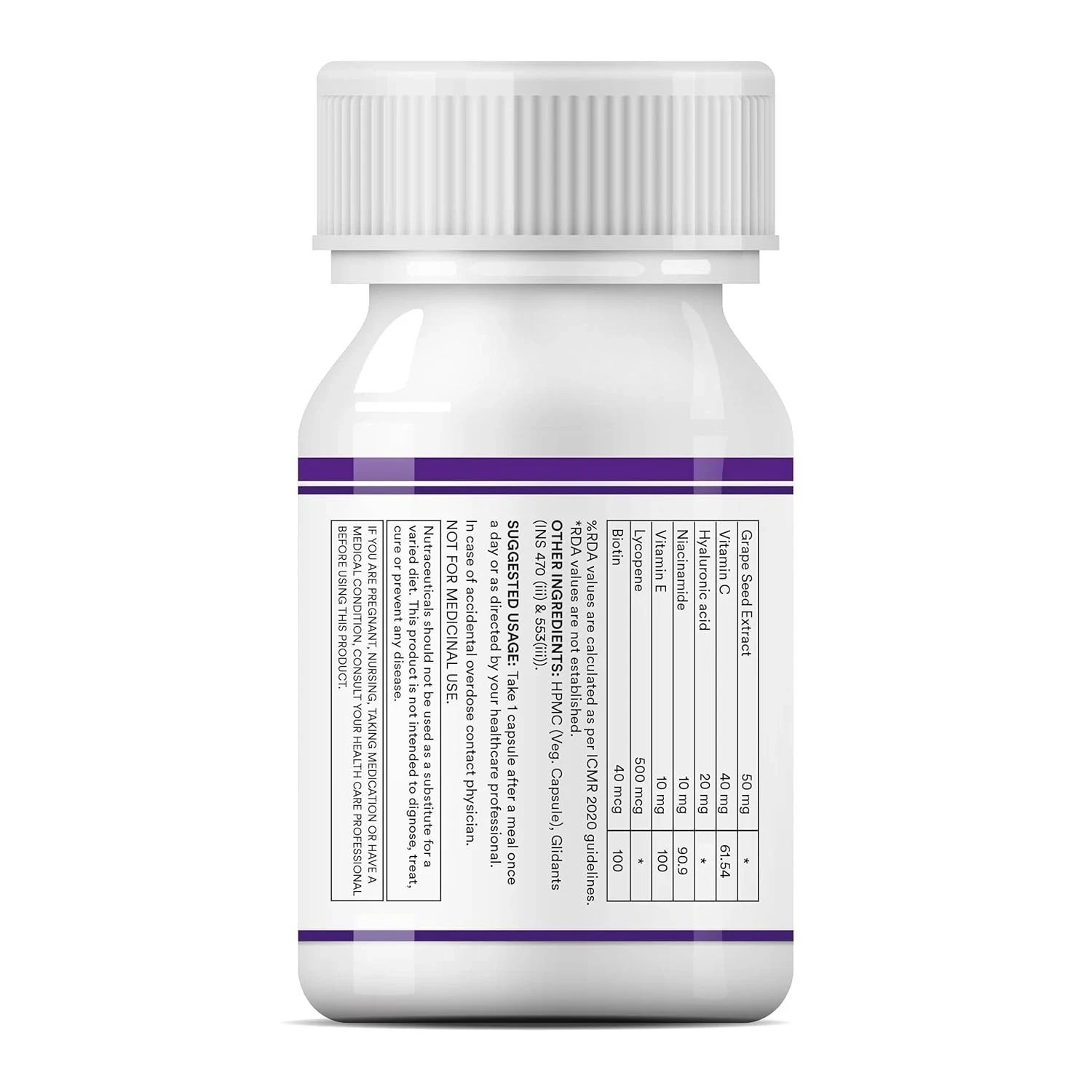 INLIFE L-Glutathione Reduced 500mg – 30 Vegetarian Capsules o310