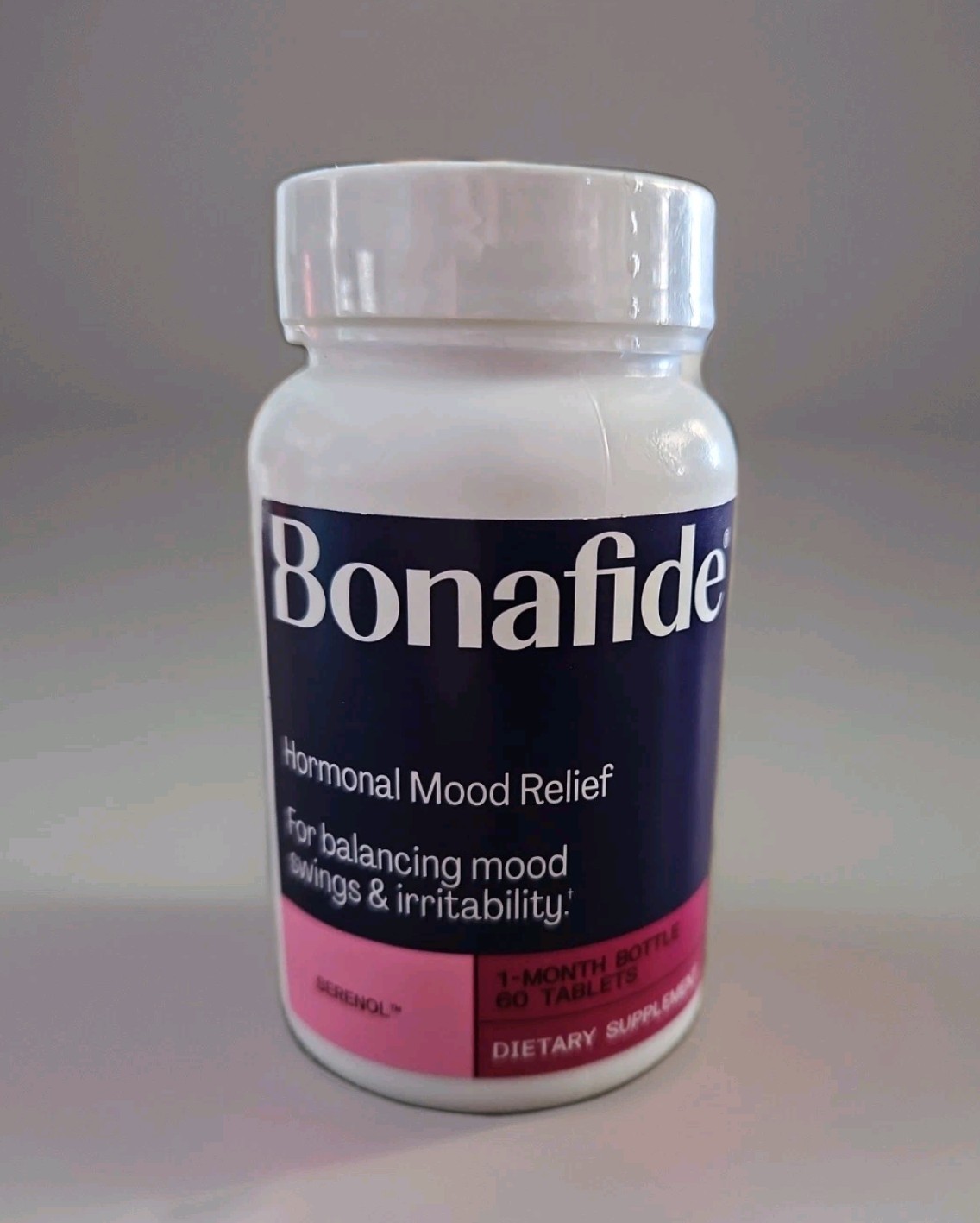 Bonafide Serenol Supplement 60 Tablets Exp 8/27