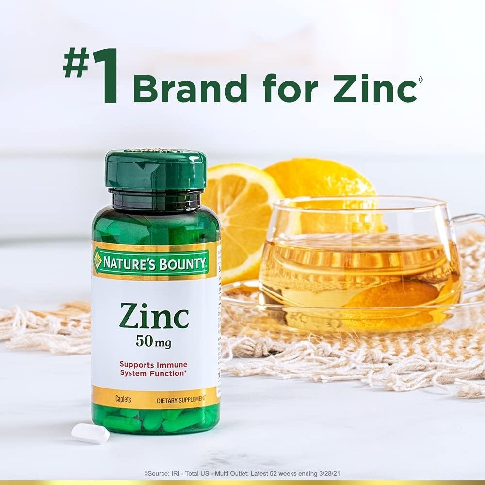 NATURES BOUNTY ZINC ~ Supports Immune Health 50mg., 400 ct Tablets ~ Exp 10/2029