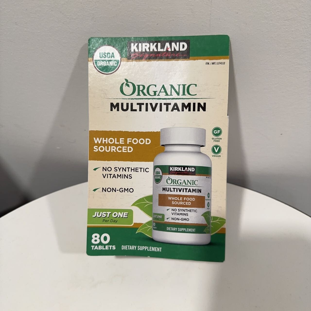 Kirkland Signature USDA Organic Multivitamin, 80 Tablets EXP 07/2026