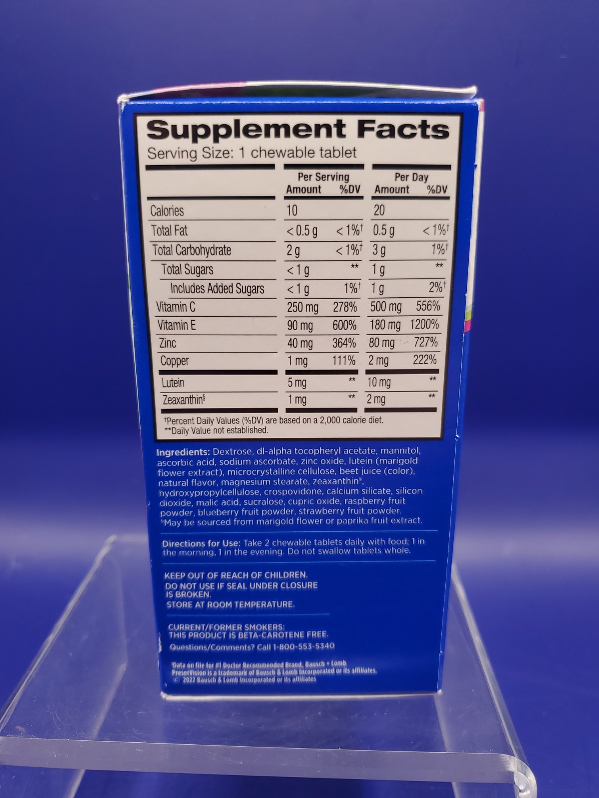 PreserVision Areds 2 Formula Eye Vitamin & Mineral 70 Chewable Exp 06/2026