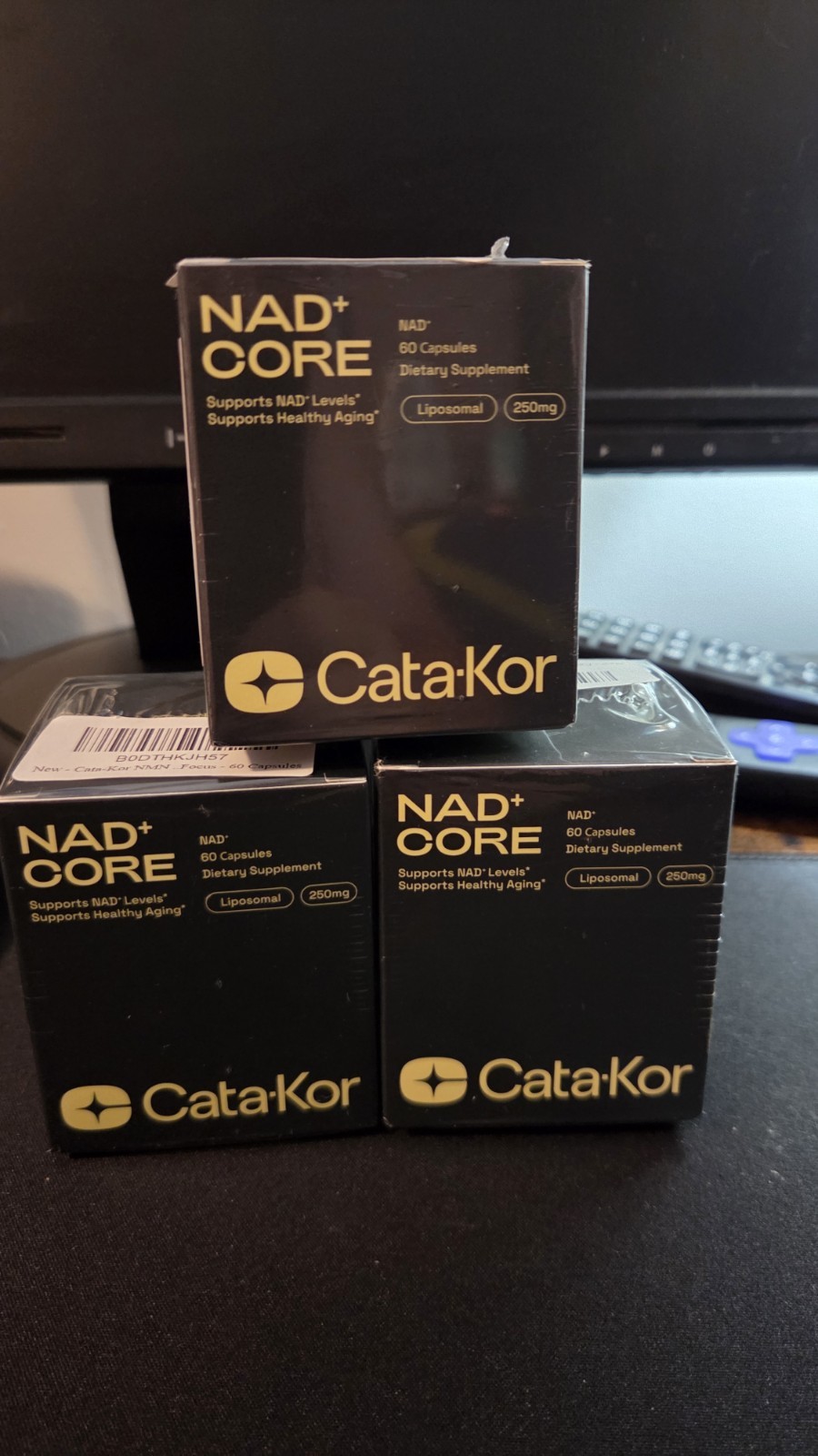 Cata-Kor NAD+ Advanced – NAD+ Supplement for Skin Aging Support Energy lot of 3