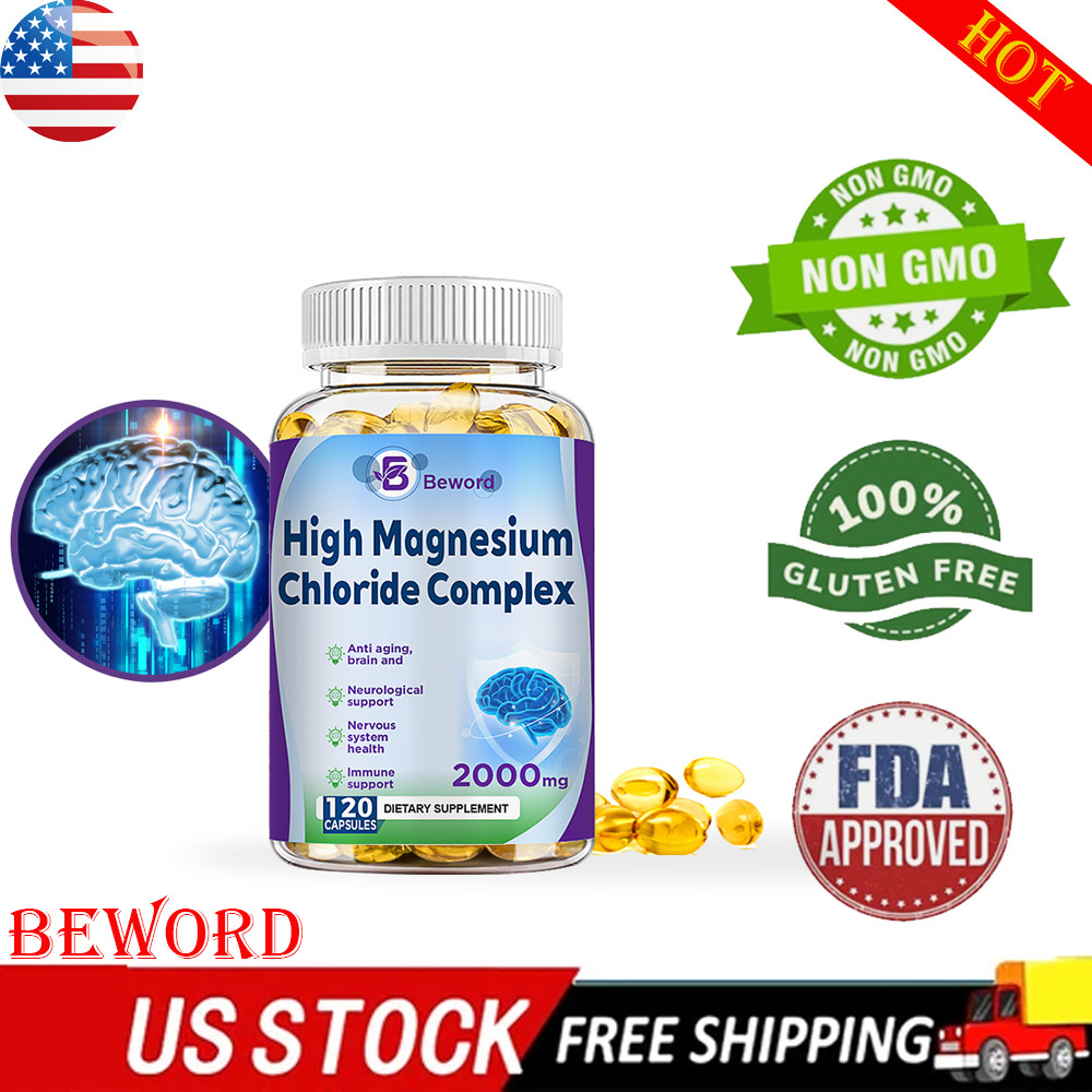 Magnesium Citrate 2000mg Capsules Super Strong Effective Vegan Capsule