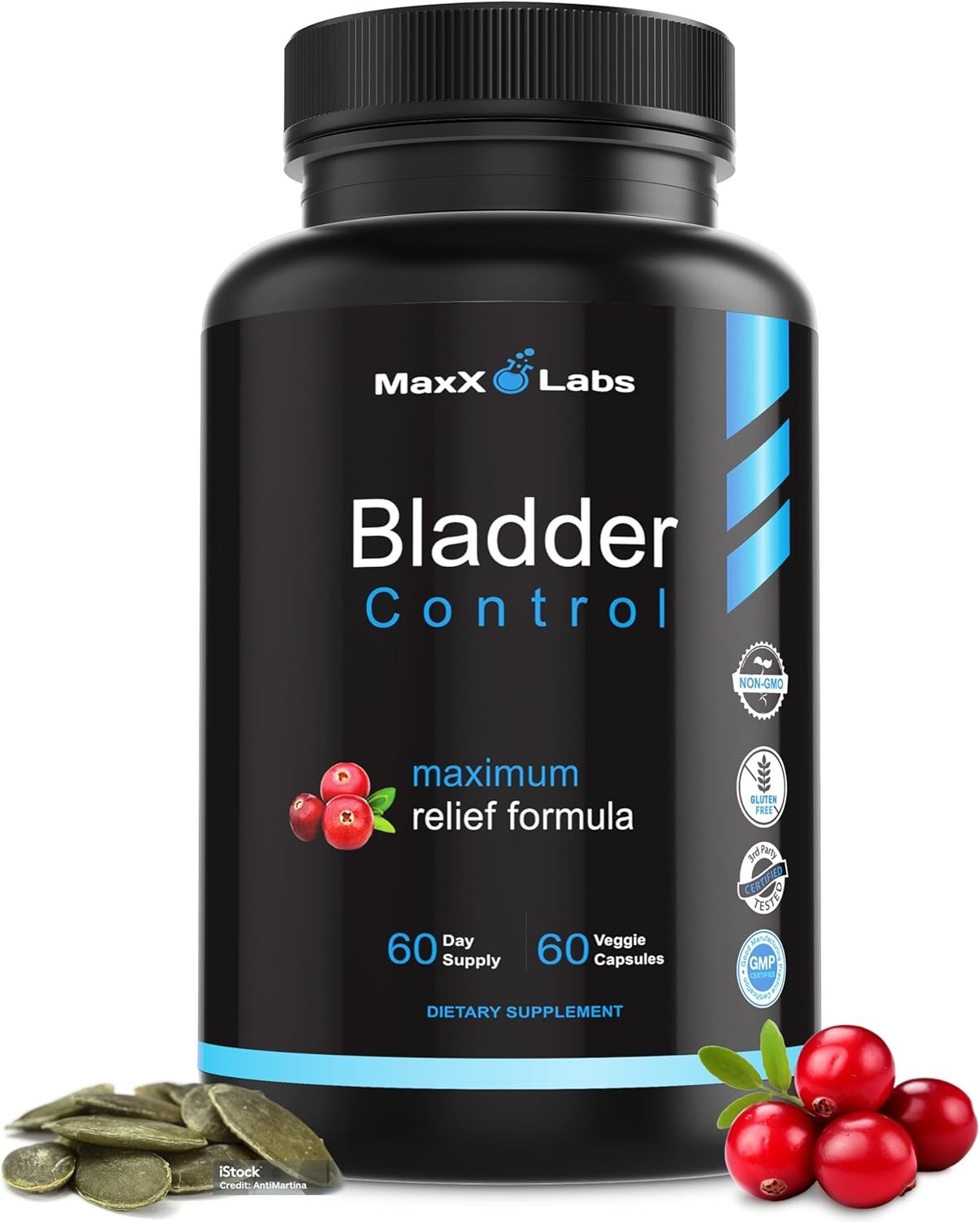 Bladder Control Supplement – Overactive Bladder Control Pills – Potent Blend of