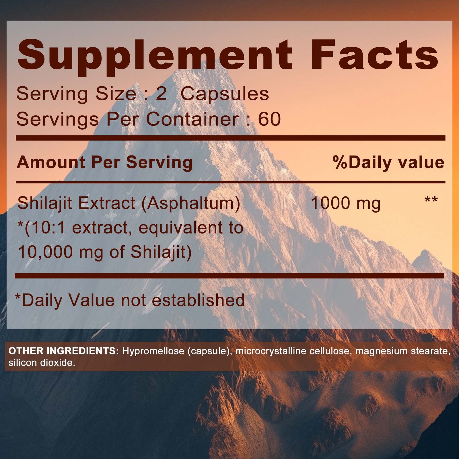 Pure Himalayan Shilajit 10000mg – Fulvic Acid – Stamina, Strength, Performance