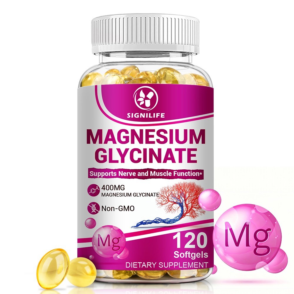 Magnesium Glycinate Chelated High Absorption Gluten-Free Non-GMO Supplement