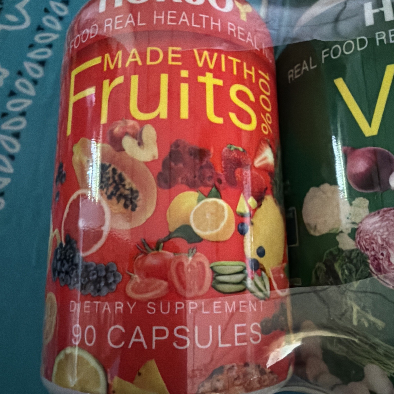 HORJOY Fruits and Veggies Vitamin Supplements Dietary Nutritional 180 Capsules