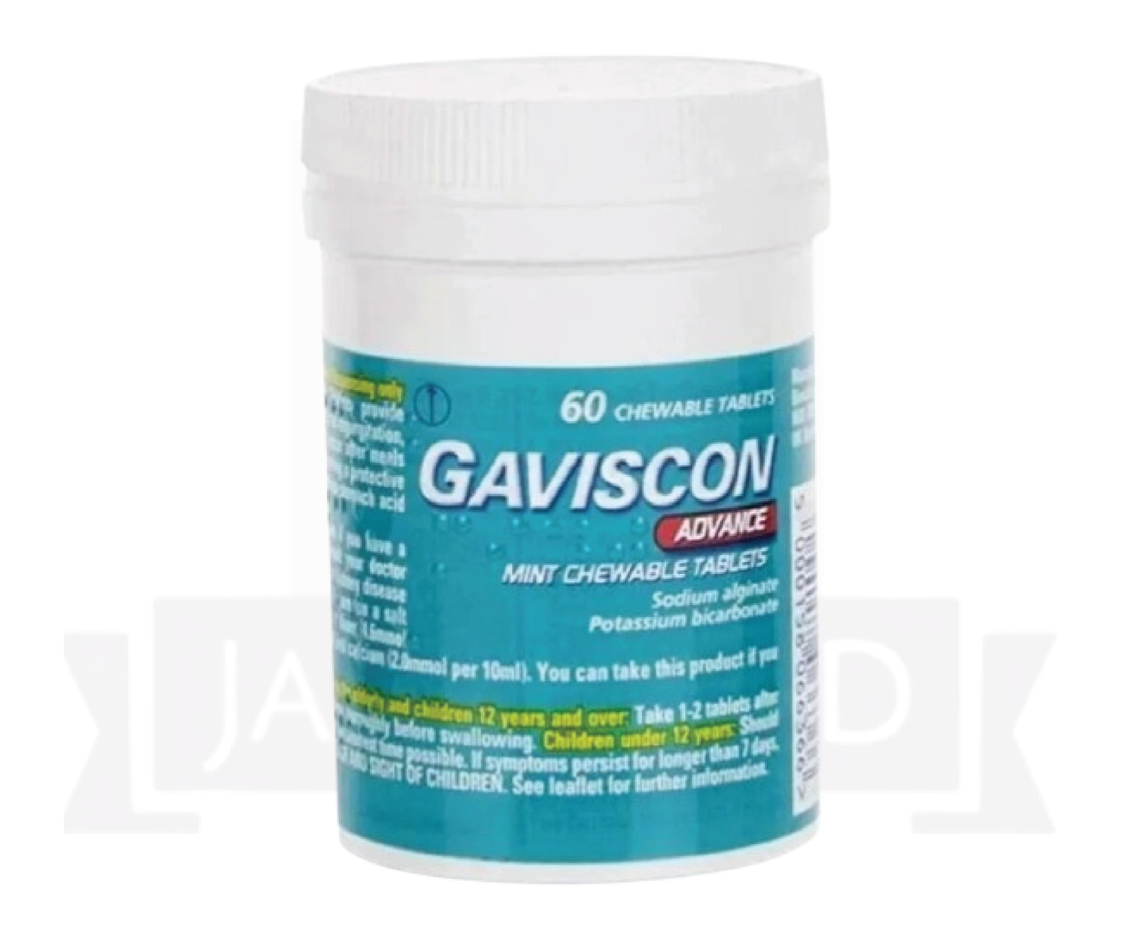 Gavscon Advance Chewable Mint Tablet 60ct