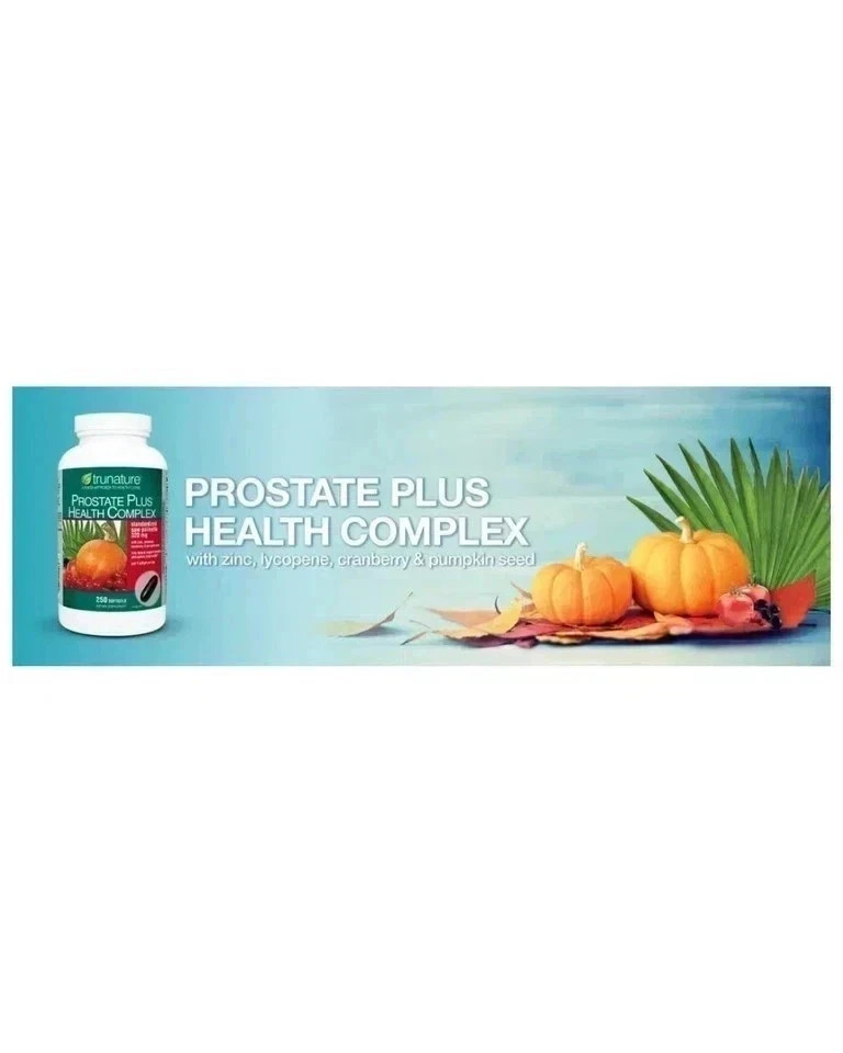 pack of 2-trunature Prostate Plus Health Complex, 250 Softgels with Saw Palmento