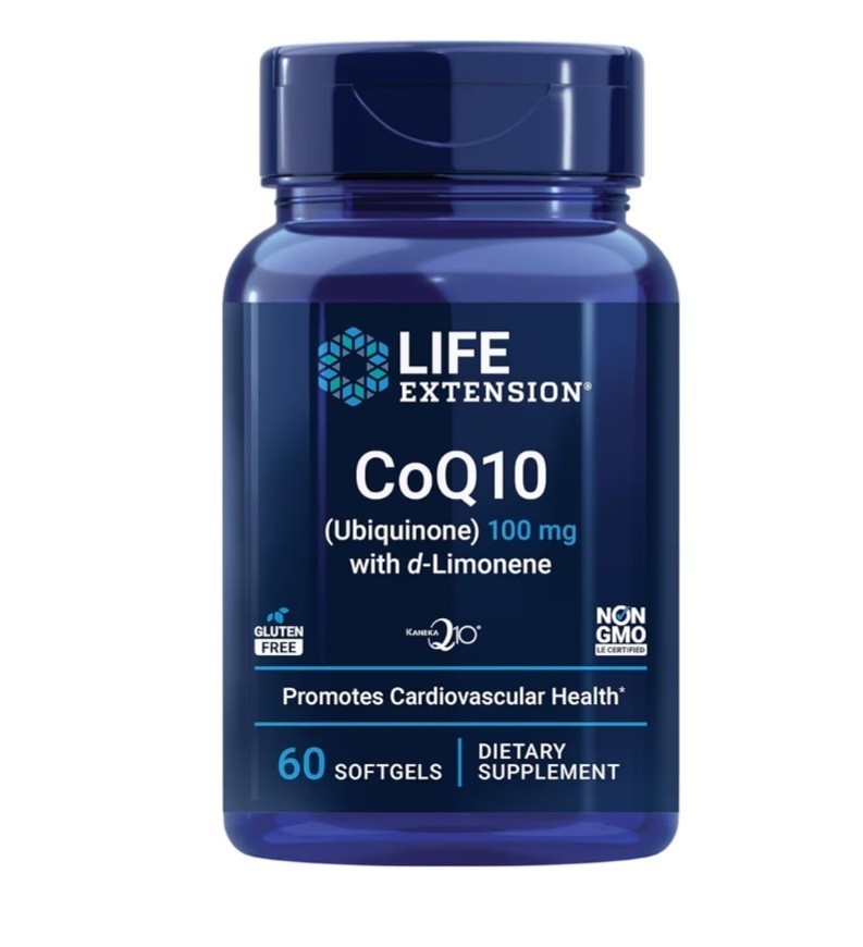 Life Extension Super-Absorbable Coq10 100mg Ubiquinone d-Limonene 60 softgels