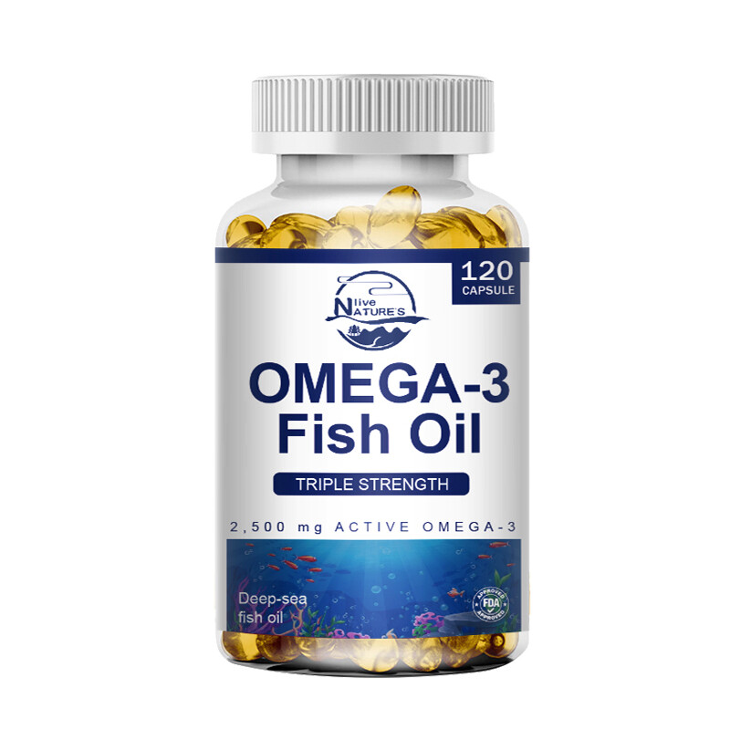 Omega 3 Fish Oil Capsules 3 x Strength EPA & DHA High Potency 1-4 Bottles by LN