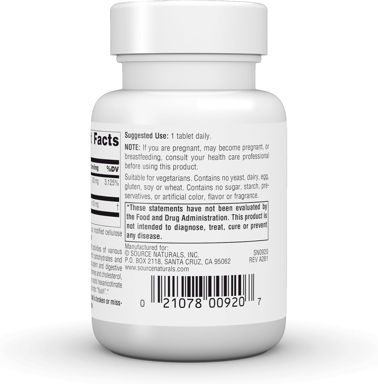 500 mg Unflavored Niacin B-3 – 30 Gluten-Free Tablets for Energy & Heart Support