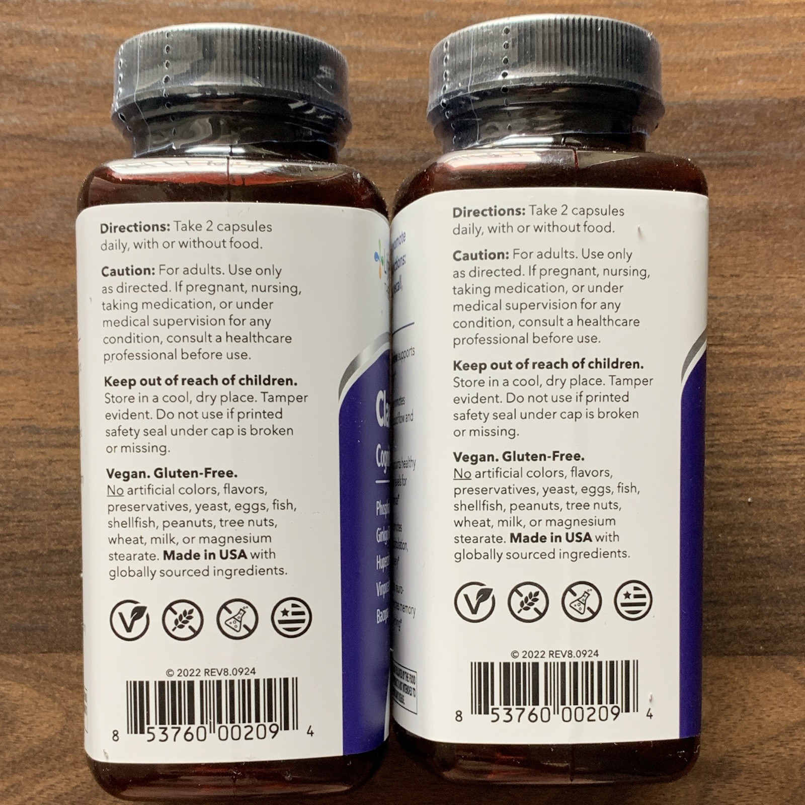Life Seasons Clari-T Cognitive Support 60 Caps Ginkgo Exp 2028 (2)