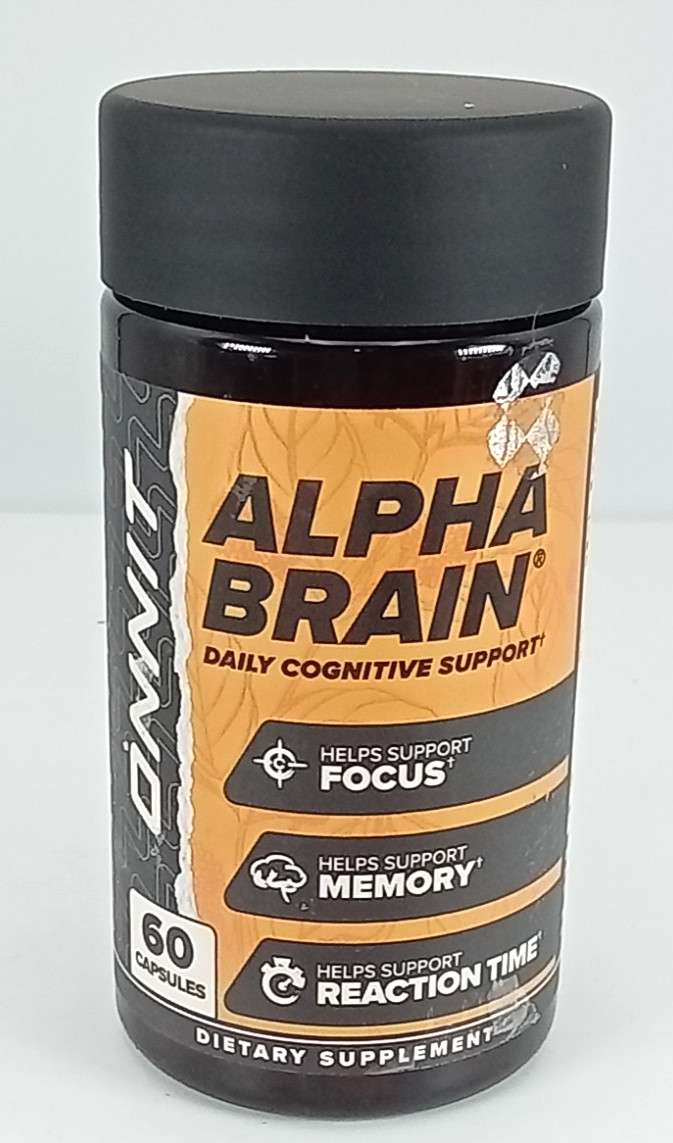 Onnit Alpha Brain Daily Cognitive Support 60 Capsules BB DATE 09/2026