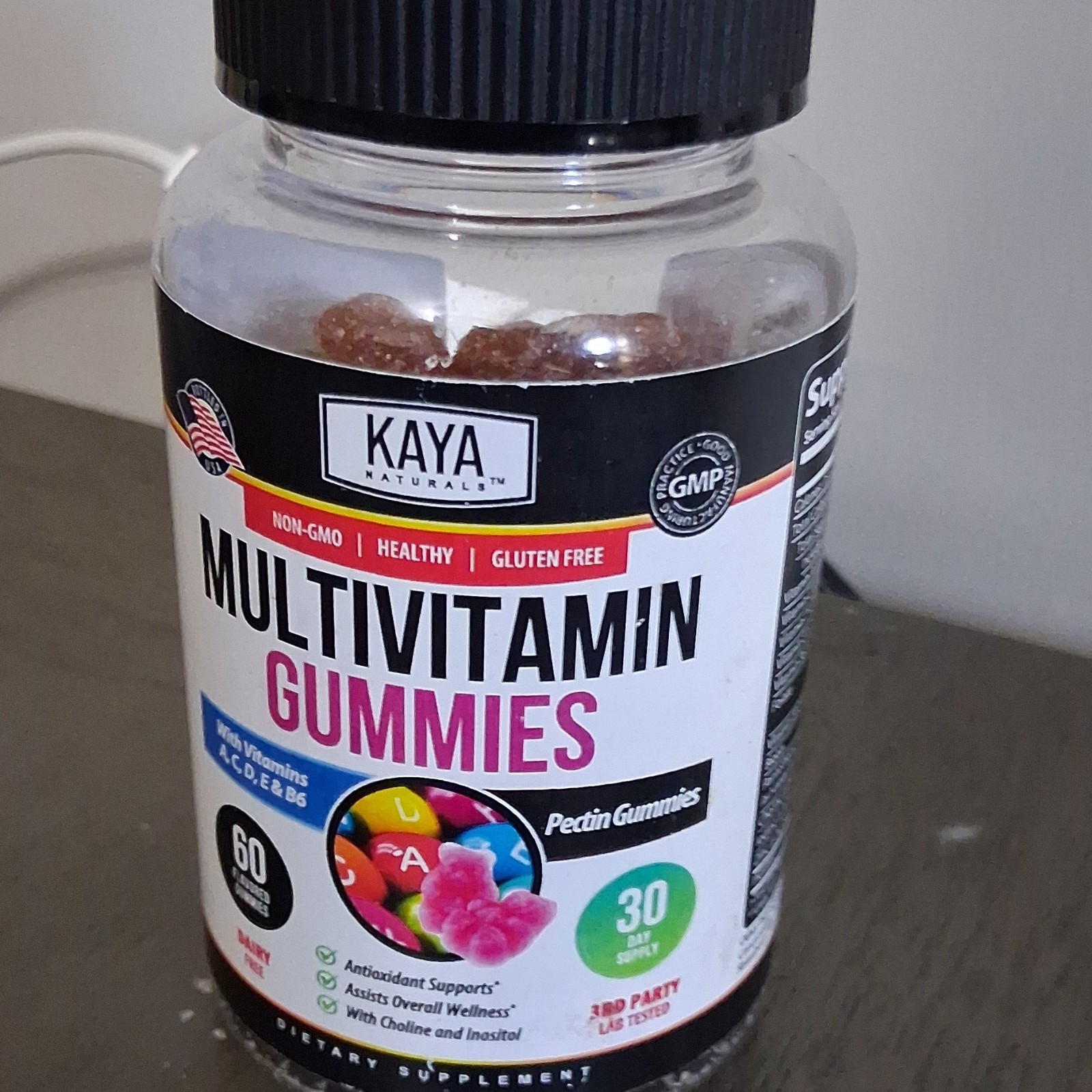 Kaya Naturals Multivitamin Gummies, Non-GMO, Gluten-Free, 60 Count