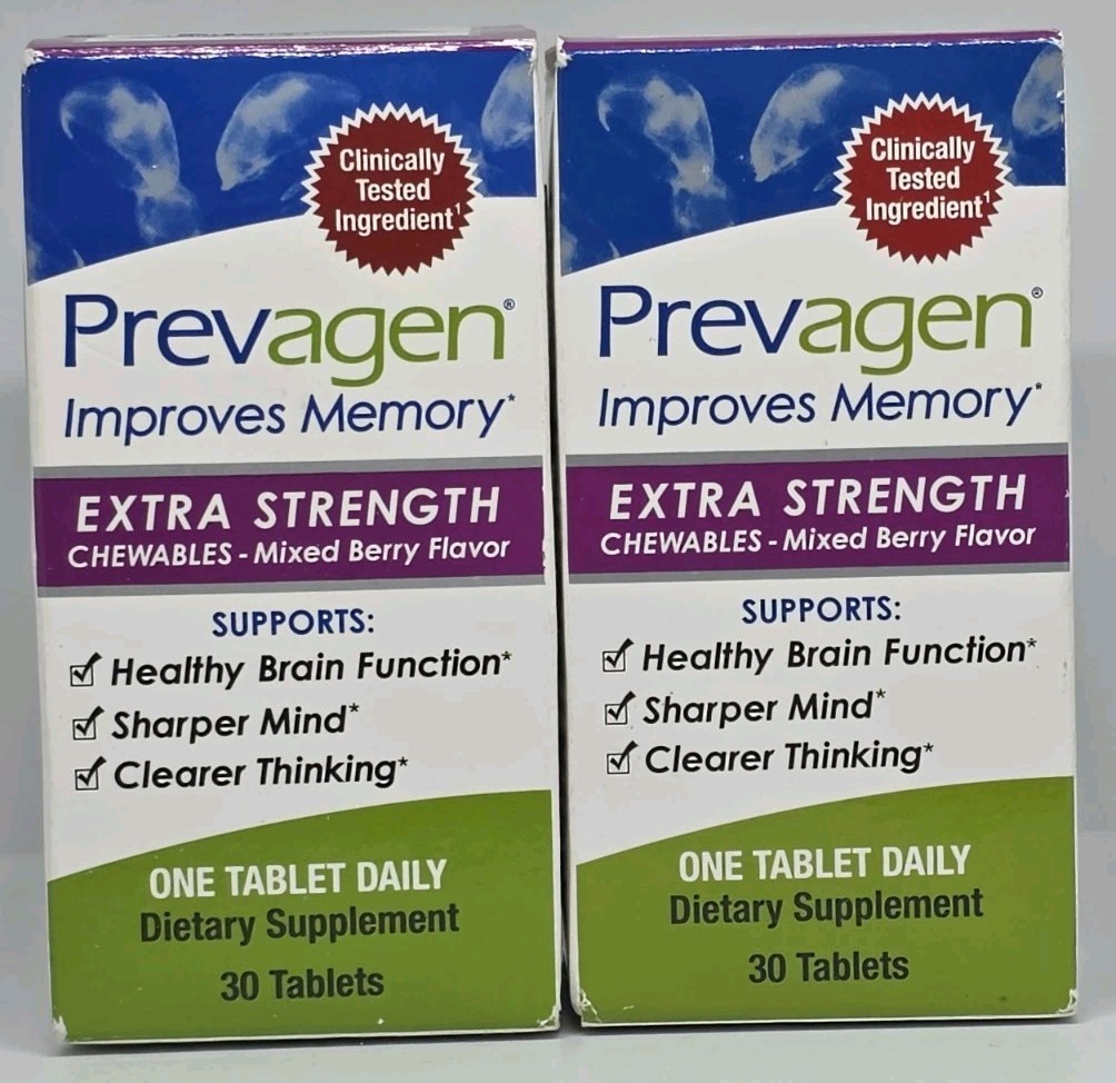 Prevagen Extra Strength Mixed Berry Chewables 20 mg 60 Chewables Factory Sealed