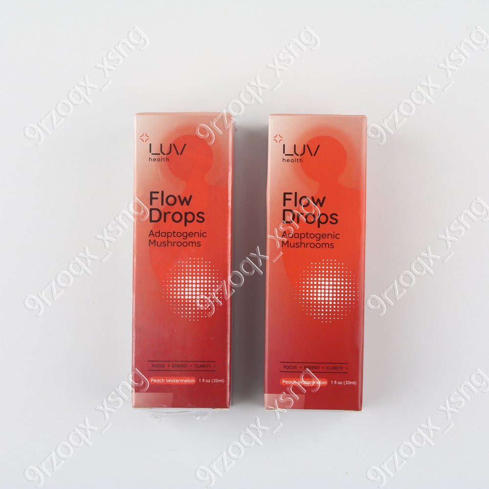 Advanced LUV Health Flow Drops-Adaptogen Mushroom Blend-Peach Watermelon Flavor