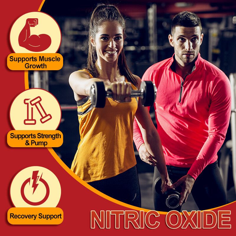Nitric Oxide L-Arginine Pre Workout+Testosterone Booster,Multivitamin Men’s,Test