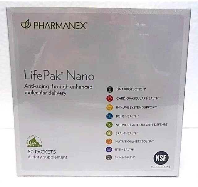Nu Skin NuSkin Pharmanex Lifepak Nano Anti-Aging 60 packets NEW SEALED