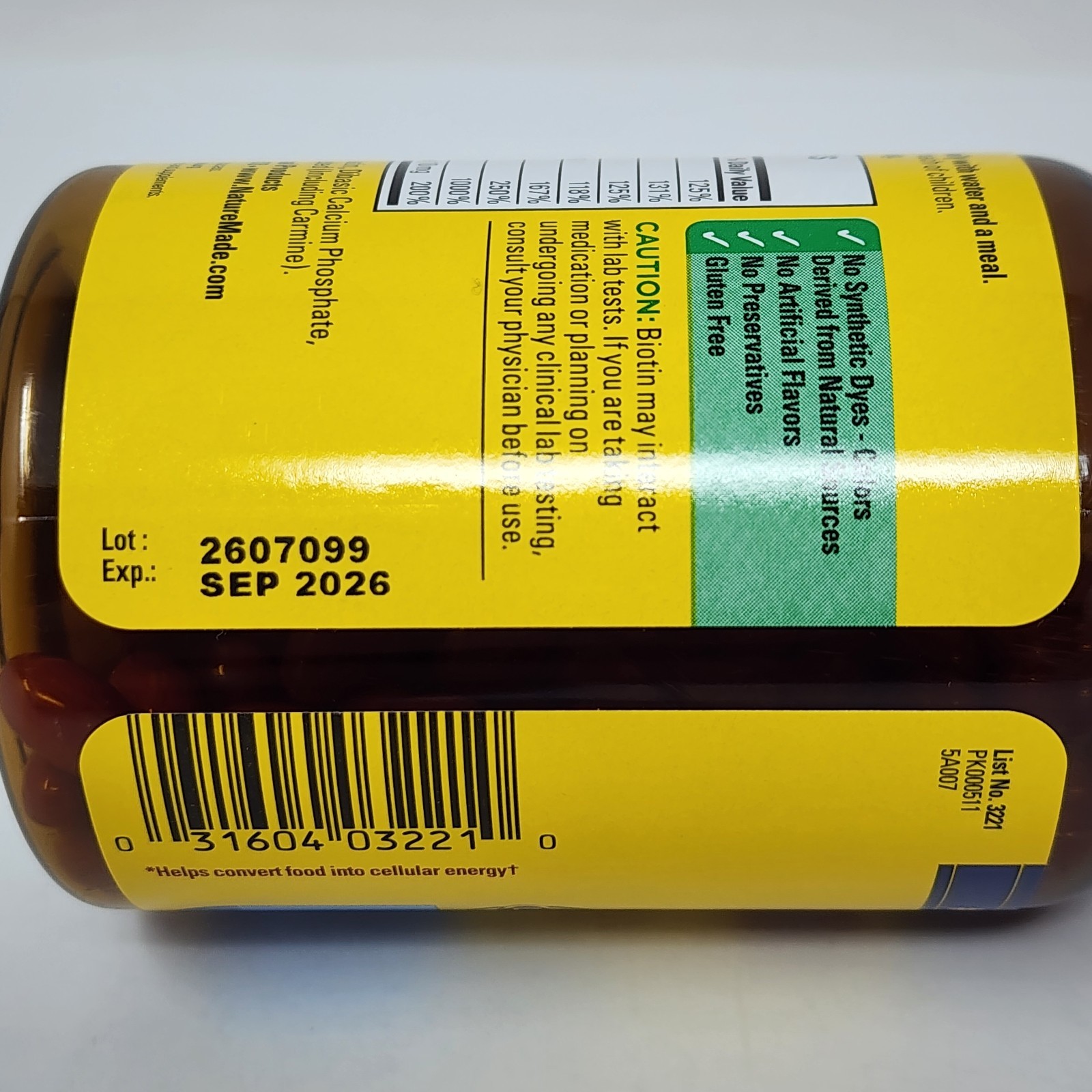 Nature Made Super B Complex Vitamins, 160 Softgels, 160 Day Supply, Exp 09/2026