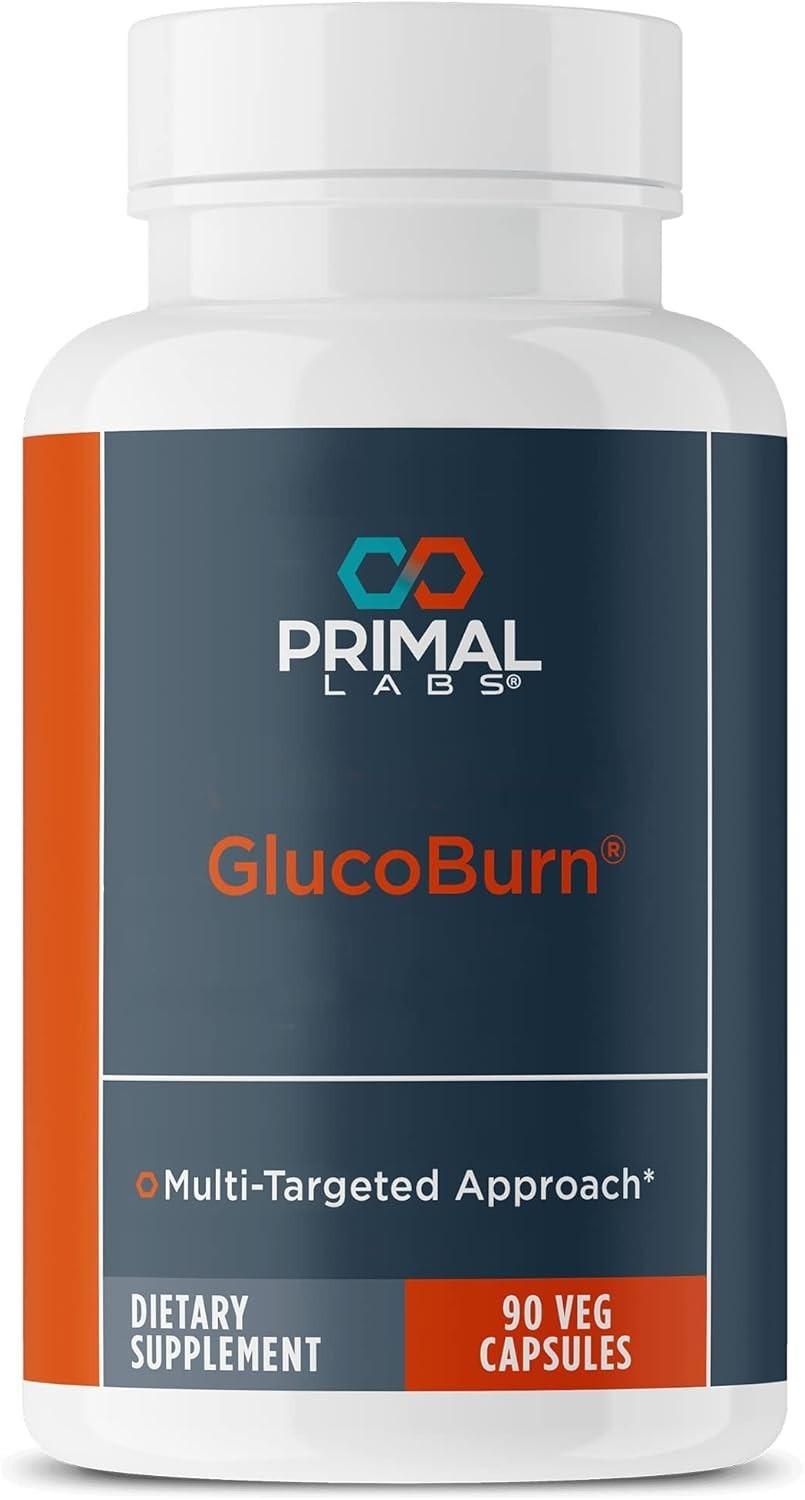 Primal Labs GlucoBurn Support Supplement with White Mulberry Leaf Extract and…