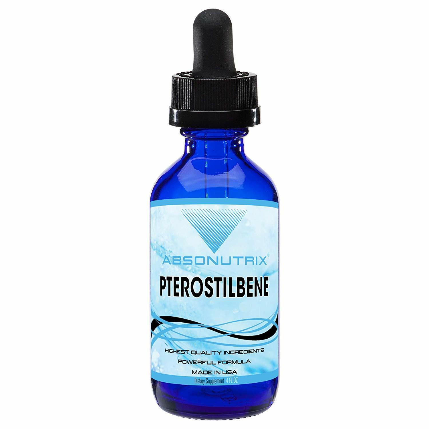 Absonutrix Pterostilbene 300mg anti aging memory support heart health 4 fl oz