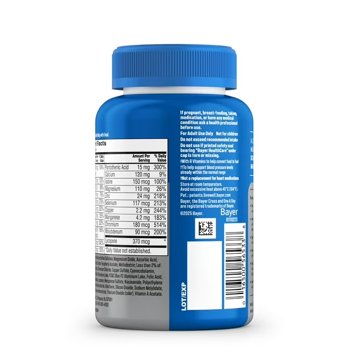 One A Day Men’s 50+ Multivitamin Tablets 100 Count Immune Health Support