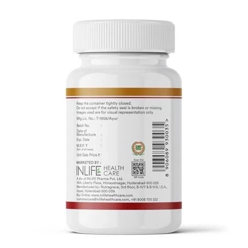 INLIFE Sea Buckthorn Oil 500mg 30 Liquid Filled Veg Capsules Pack of 1 Omega FS