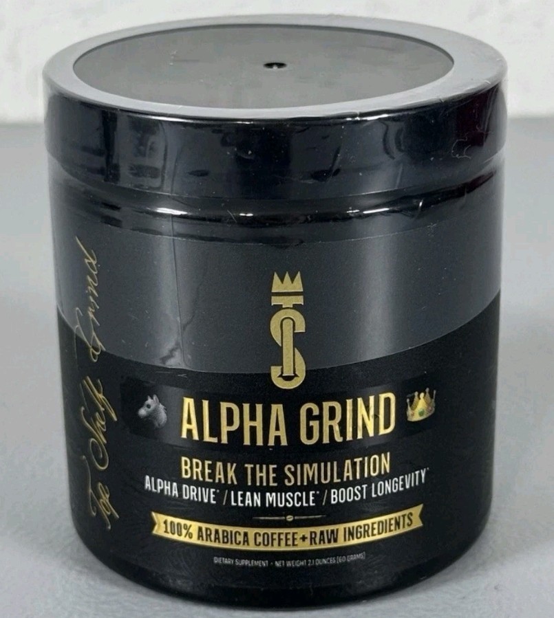 Alpha Grind – Instant Maca Arbica Coffee for Men 2.1 oz NEW & SEALED Exp 9/27