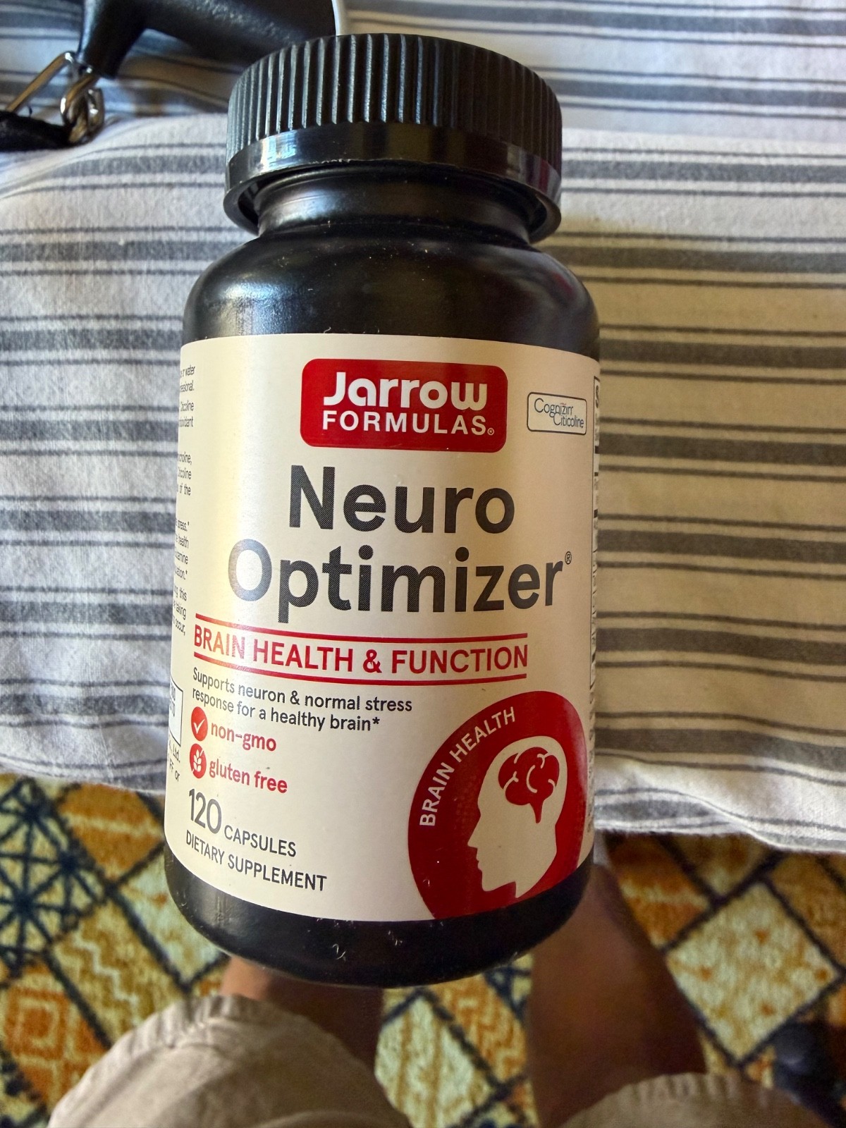 Jarrow Formulas Neuro Optimizer 120 Caps Brain health and function Best by FRESH