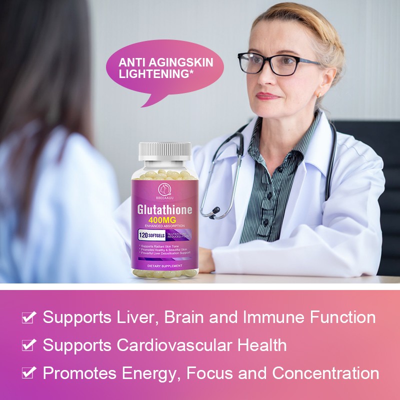 L-Glutathione – Featuring Glutathione 400 mg 120 Capsules