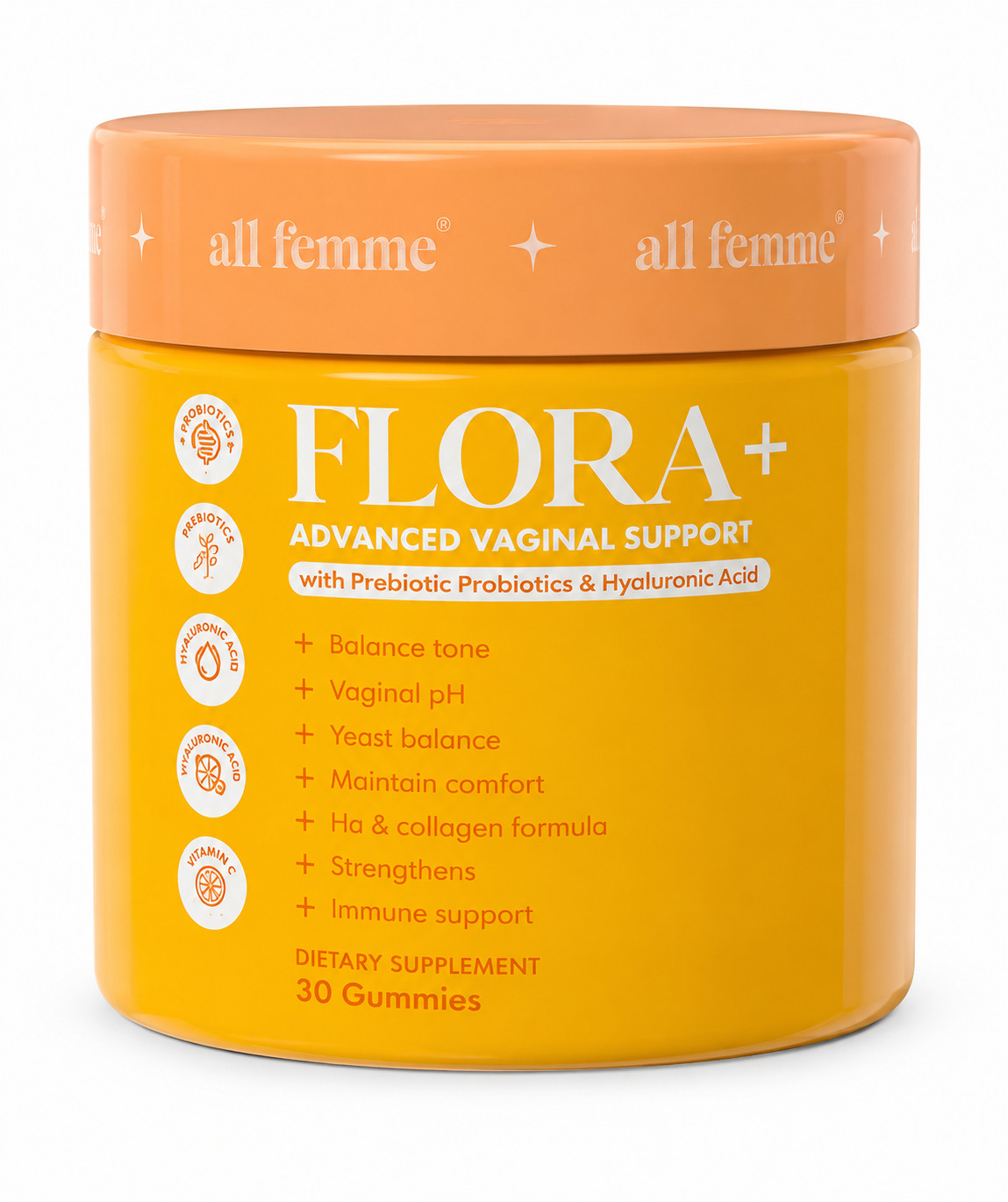 Flora Plus Gummies, Advanced Vaginal Support, Vaginal Health Gummies Exp 11/2027