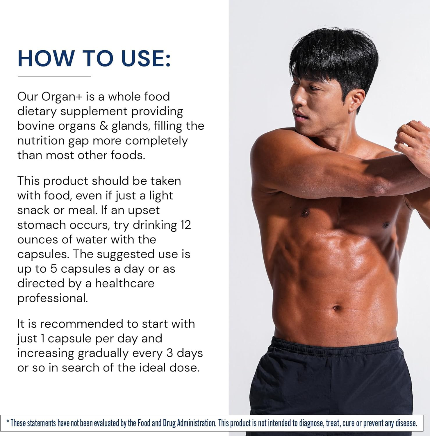 BodyHealth Organ+ Grass-Fed Glandular Organ Complex Superfood Blend 150 Capsules