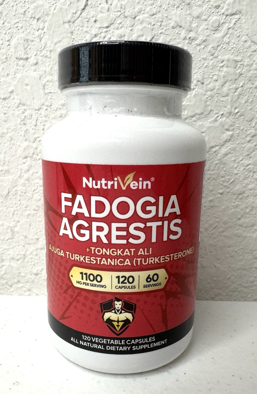 Nutrivein Fadogia Agrestis 1100mg 120 Capsules Male Endurance Performance