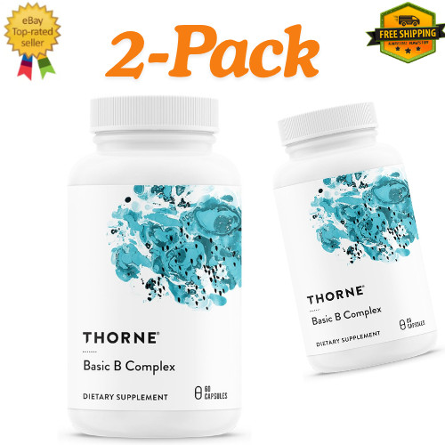 Thorne Basic B Complex 60 capsules x 2-Pack (Total 120 caps) Exp 05/2028